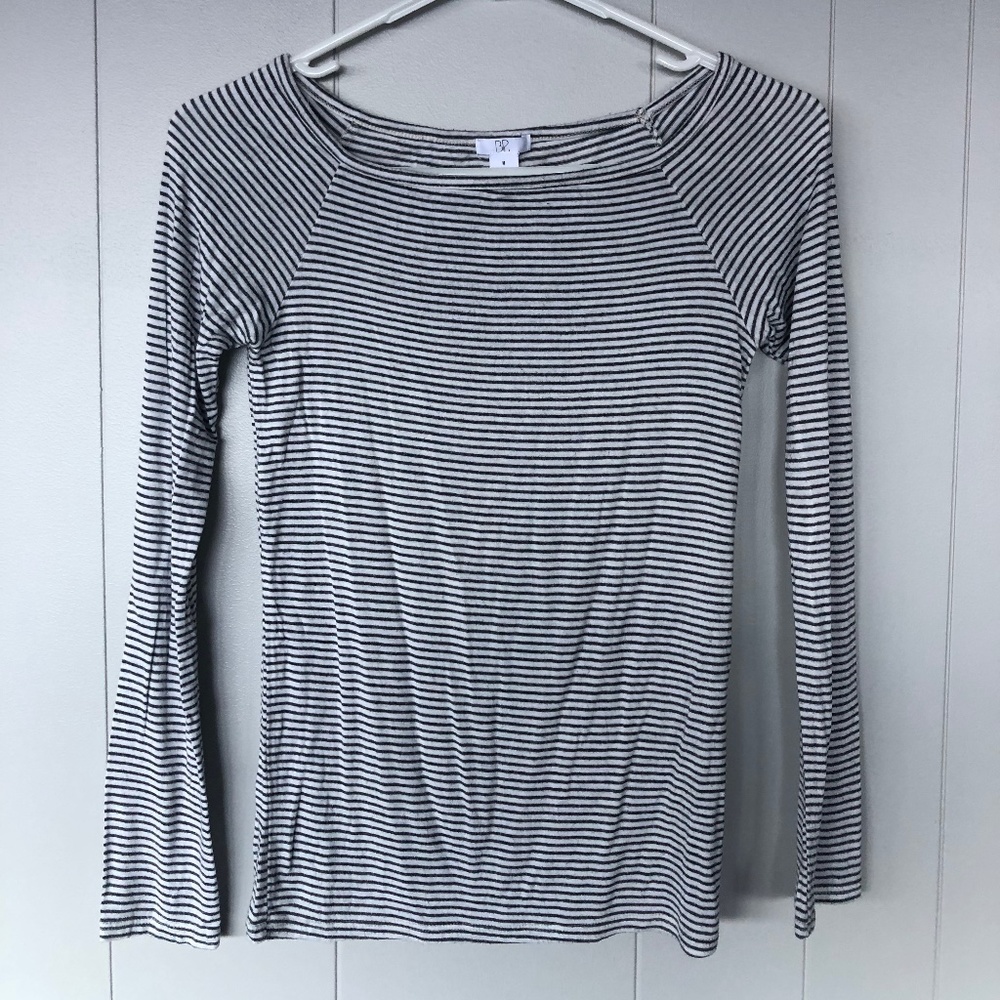 striped long-sleeve top